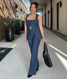 Fresh Perfection High-Rise Wide-Leg Denim Pants