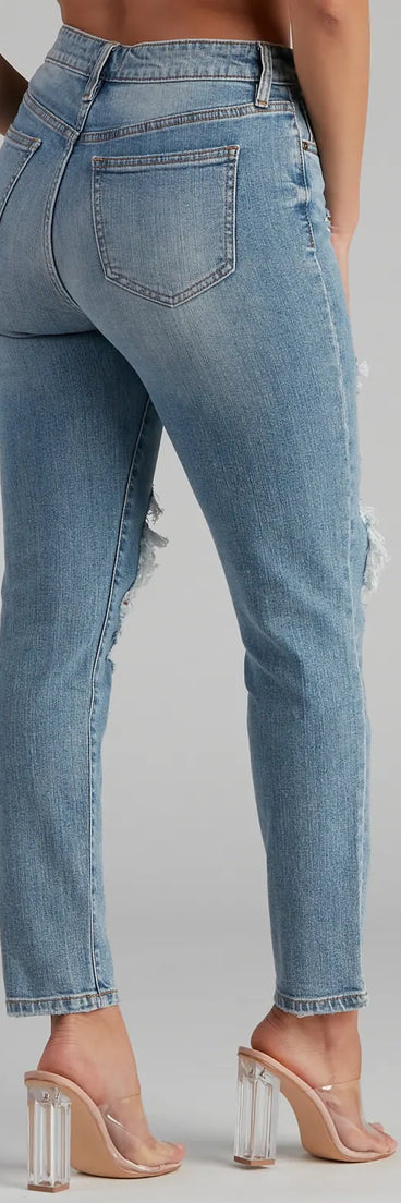 Tobi Super High Waist Mom Jeans