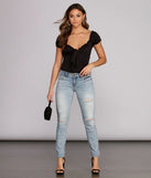 Jude Mid Rise Distressed Jeans