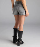 Cool Classic High-Rise Frayed Denim Shorts