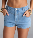 Forever Staple Mid-Rise Denim Shorts