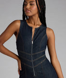 Make getting ready easy with the Steal Your Heart Denim Romper in dark denim wash, a playful one-piece perfect for brunch dates, weekend plans, or vacation vibes.
