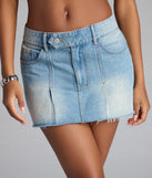 Main Feed Moment Denim Mini Skort