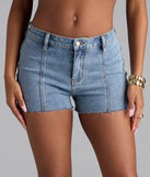 Super Star Mid-Rise Denim Shorts