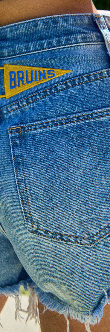 Style up your rotation with the Bruin® Crush UCLA® College Patch Denim Shorts, trendy shorts made to anchor every outfit with attitude and ease.