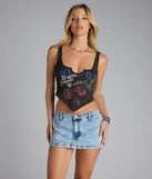 Oops I Slayed Again Denim Micro Skort