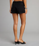 Rebel Edge Belted Denim Shorts