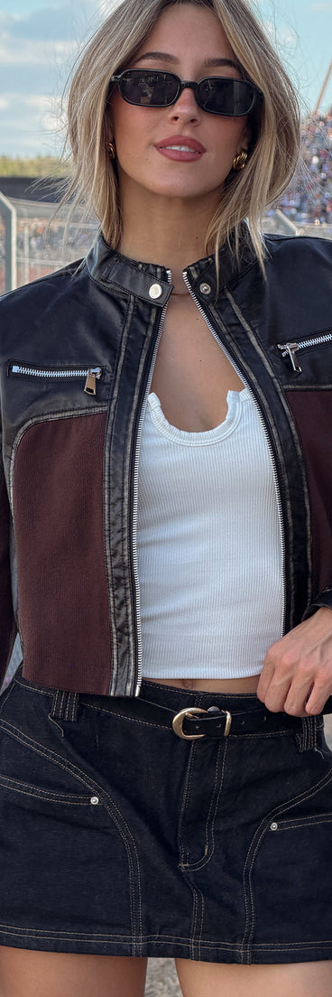 Pocket Play Denim Mini Skort