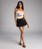 Too Cool To Pleat Mini Skort