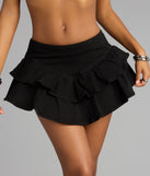 Meet Me There Ruffle Mini Skort