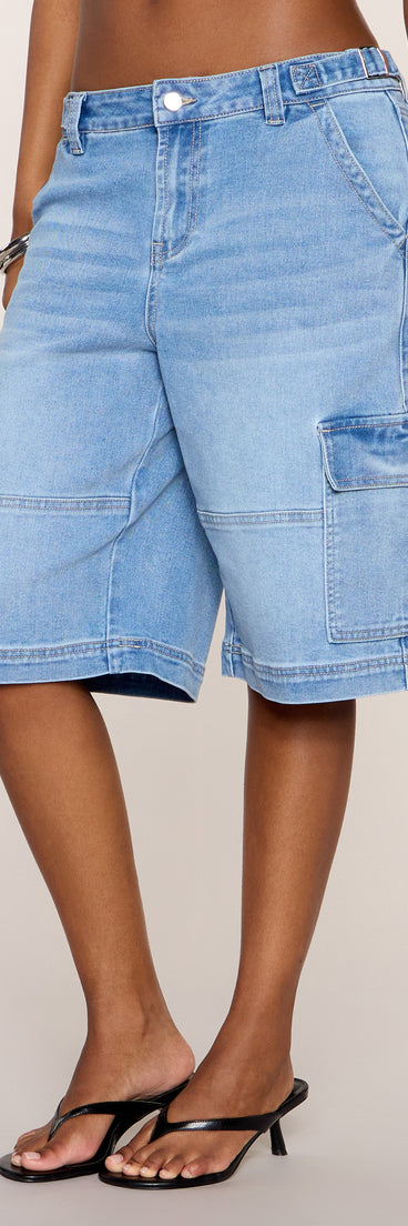 Off Duty Details Mid Rise Cargo Jort