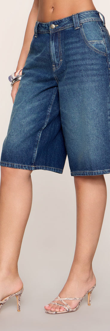Off Duty Denim Mid-Rise Jorts