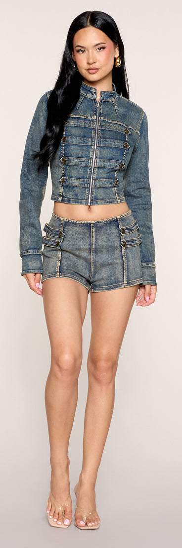 Rebel Routine Denim Hot Shorts