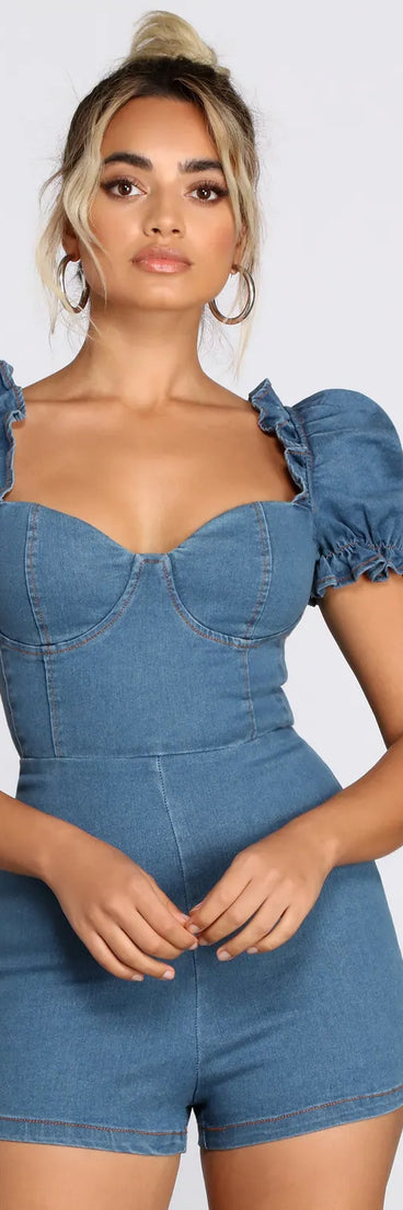 Casual Cutie Denim Romper