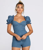 Casual Cutie Denim Romper