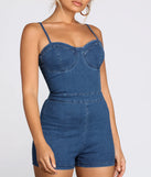 Stylish Sweetheart Denim Romper