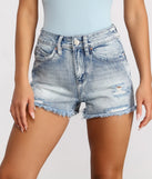 On the Rise Destructed Fringe Shorts