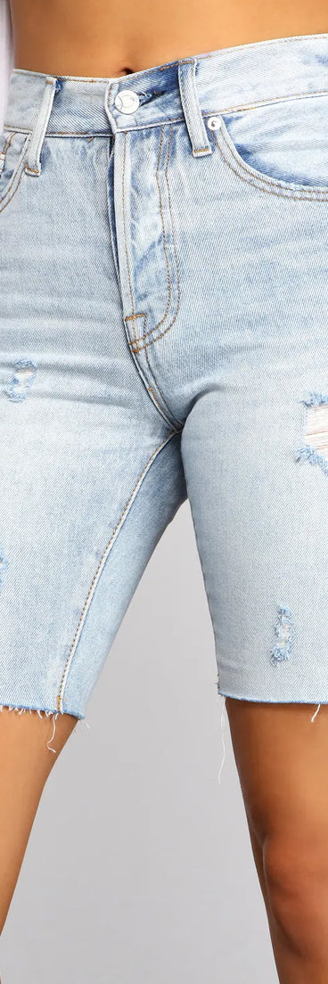 My Own Way High Rise Denim Shorts