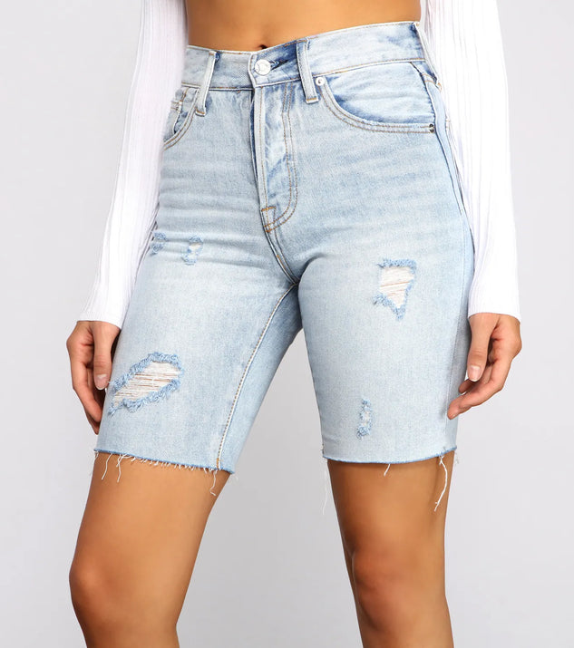 My Own Way High Rise Denim Shorts