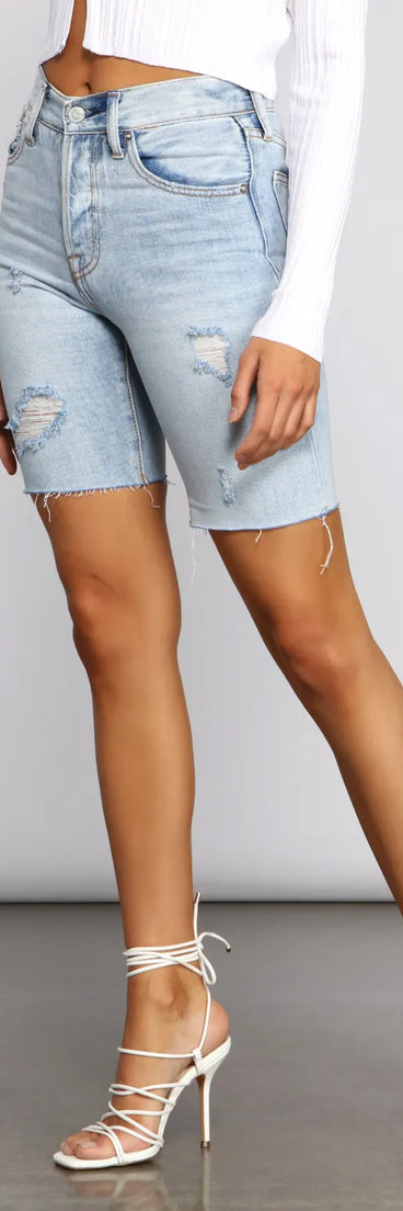 My Own Way High Rise Denim Shorts