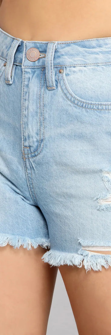 Sunny Days Ahead Cutoff Denim Shorts