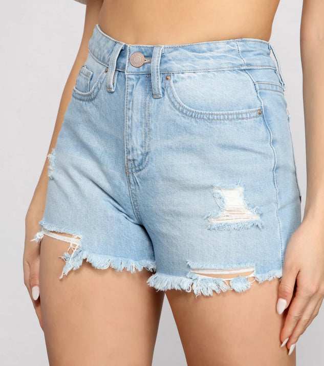 Sunny Days Ahead Cutoff Denim Shorts