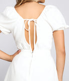 All Eyes On Me Puff Sleeve Romper