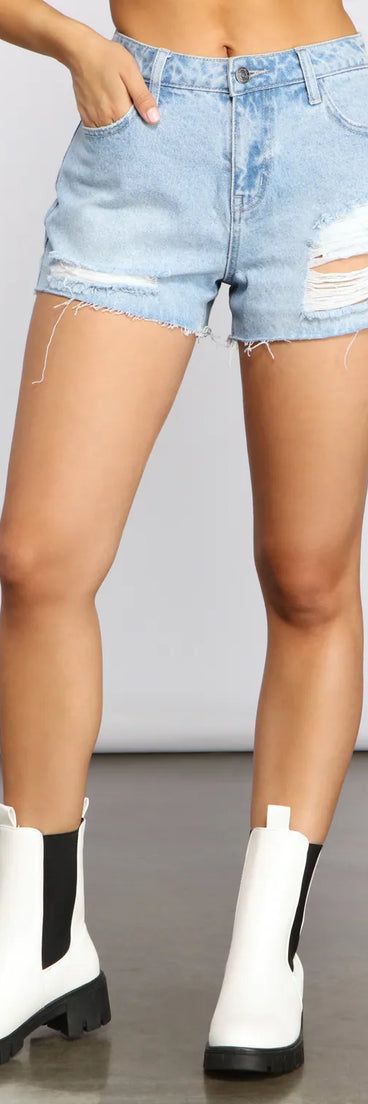 Vintage Icon Cutoff Denim Shorts