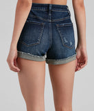 Meli Mid-Rise Cuffed Denim Shorts by Windsor Denim