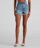 Reese High Rise Denim Shorts By Windsor Denim