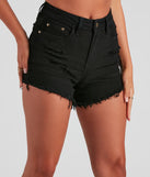 Meli Mid-Rise Distressed Shorts By Windsor Denim