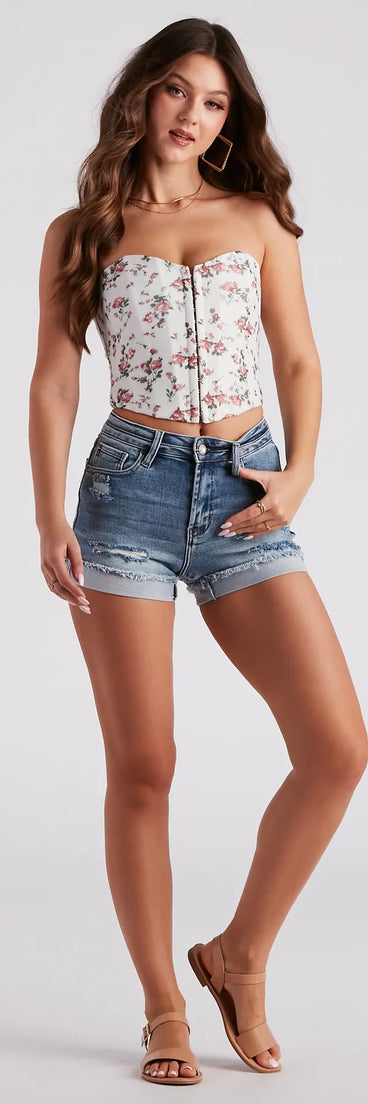 Remy High-Rise Cuffed Shorts By Windsor Denim