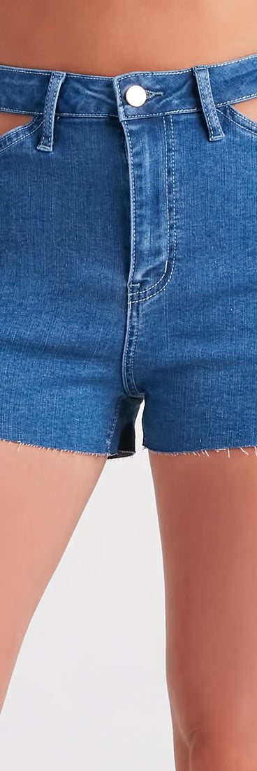 Remy High-Rise Cutout Shorts By Windsor Denim