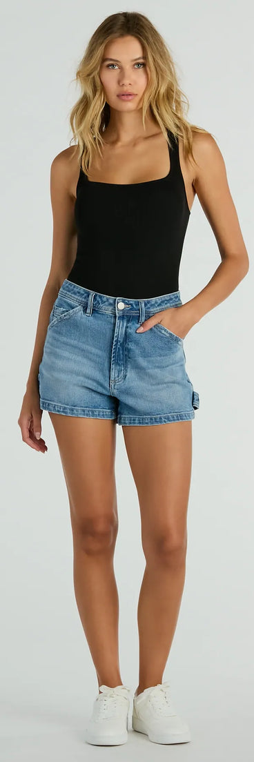 
Upgrade your style game for 2025 with the Next Chapter High-Rise Carpenter Denim Shorts, perfect for any fashion-forward wardrobe.