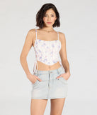 Get the look of a skirt and the comfort of shorts in the Set It Straight Mid-Rise Denim Skort in light blue, perfect for staying stylish while on the move this summer.