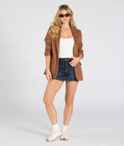 Get the look of a skirt and the comfort of shorts in the Real Babe High-Rise Denim Skort in dark denim wash, perfect for staying stylish while on the move this summer.