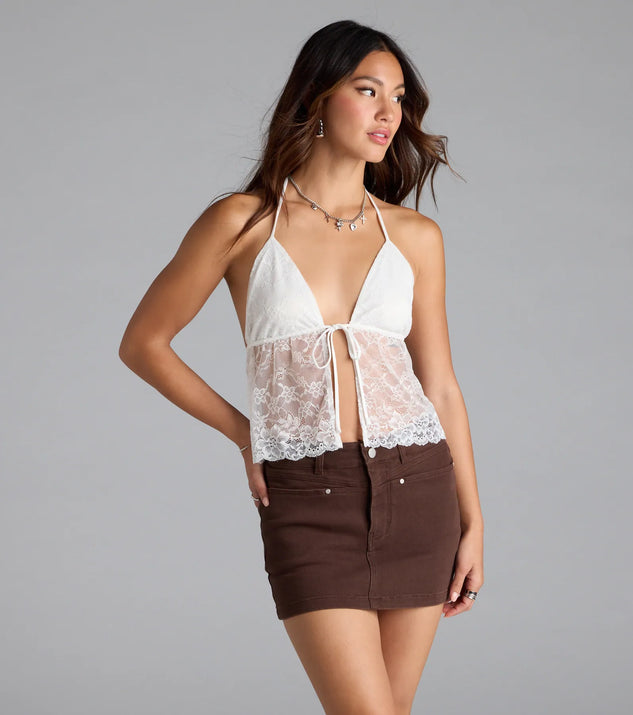 Going Somewhere Mid-Rise Denim Skort | Windsor