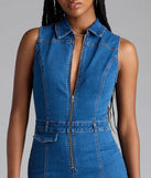 Choosing a medium denim wash romper like the Trendy Fab Zip-Front Denim Romper means you’re ready for anything—no outfit planning needed, just style, go, and glow.