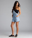 Cute Classic Denim Shortall