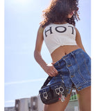 Timeless Staple Mid-Rise Button Denim Skort