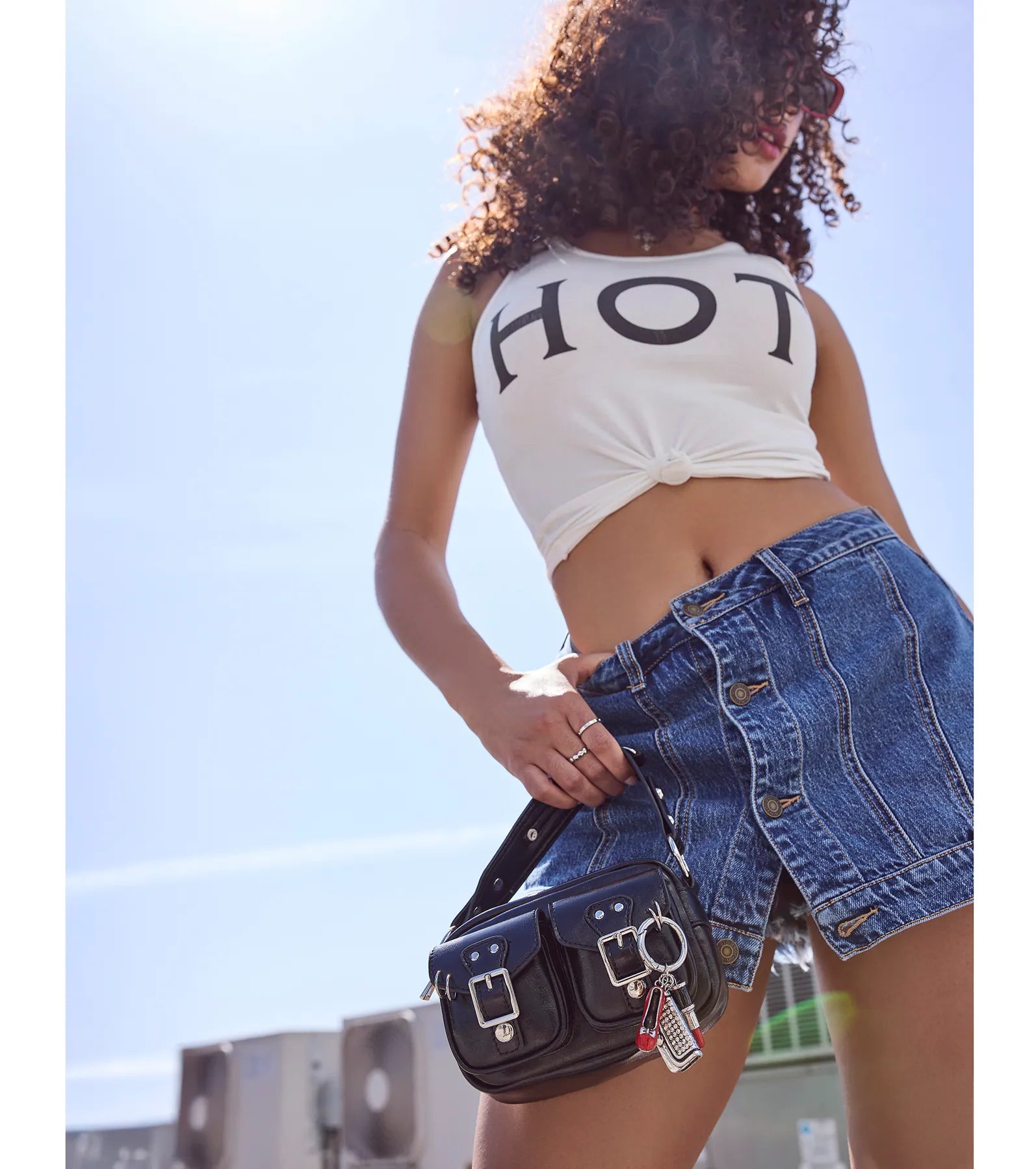 Timeless Staple Mid-Rise Button Denim Skort | Windsor Timeless Staple Mid-Rise Button Denim Skort | Windsor