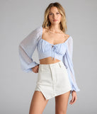 Choosing the white skort says you’re ready to show off in the Trendy Moment Wrap Denim Skort, a warm-weather staple that elevates your outfit and seasonal style.