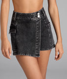 Choosing the black skort says you’re ready to show off in the Trending Moment High-Rise Wrap Denim Skort, a warm-weather staple that elevates your outfit and seasonal style.