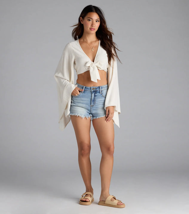 New Addiction Mid-Rise Fray Denim Shorts | Windsor New Addiction Mid-Rise Fray Denim Shorts | Windsor