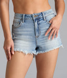 Choosing the medium denim wash shorts says you’re ready to show off in the New Addiction Mid-Rise Fray Denim Shorts, a warm-weather staple that elevates your outfit and seasonal style.