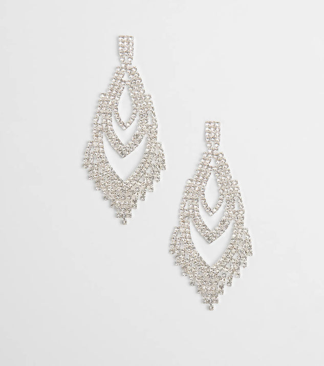 Forever Luxe Rhinestone Chandelier Earrings