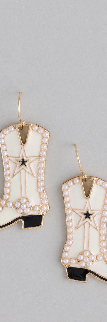 Yeehaw Energy Cowboy Boot Earrings