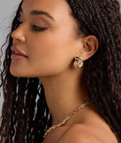 Seaside Beauty Concho Shell Stud Earrings