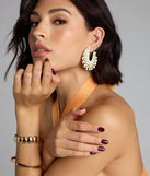Sun Chaser Woven Raffia Hoop Earrings
