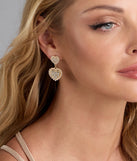 Too Cute To Handle Heart Drop Earrings